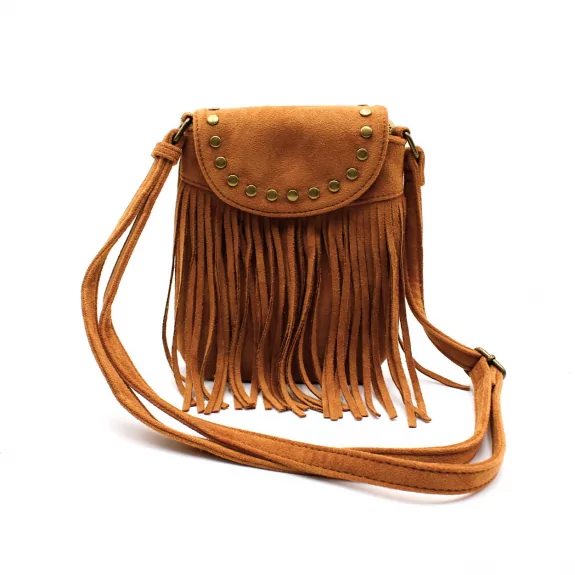 Petit sac bandoulière bohème à franges 20 x 15 cm