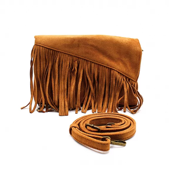Petit sac à franges suédine