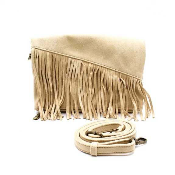 Petit sac à franges suédine