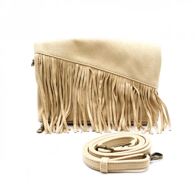 Petit sac à franges suédine