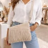 Petit sac à franges suédine
