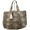 Grand sac cabas léopard 60 x 35 cm – Sac plage & week-end