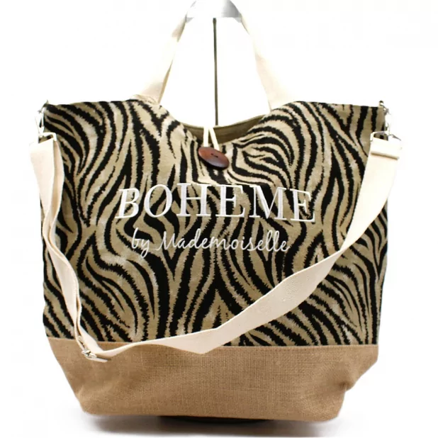 Grand sac cabas BOHÈME  Sac plage tendance