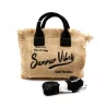 Mini sac cabas Summer Vibes – Pochette plage naturelle