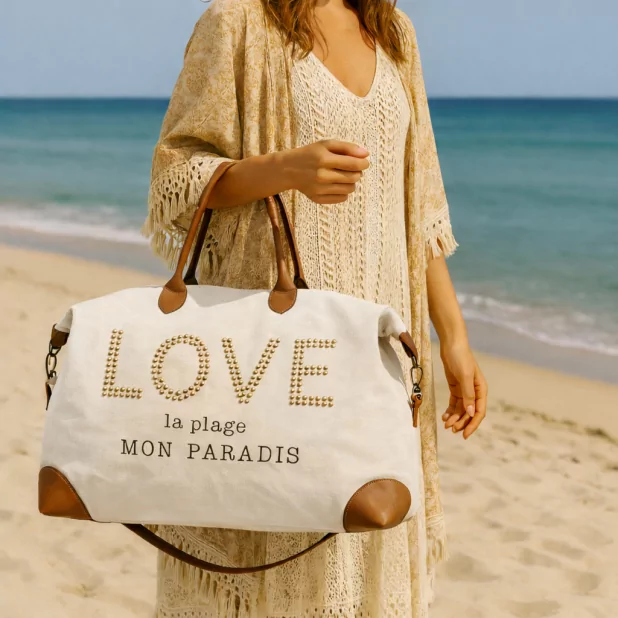 Grand sac femme LOVE – Mon Paradis