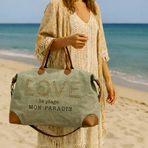 Grand sac femme LOVE – Mon Paradis