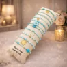 Pack de 12 bracelets cristal de verre et acier - TURQUOISE