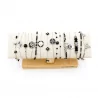 Pack de 12 bracelets acier - argenté noir