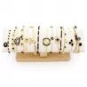 Pack de 12 bracelets acier - NOIR