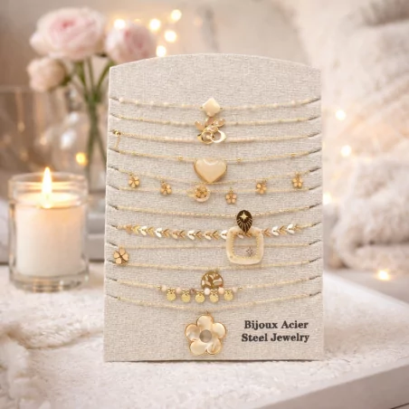 Pack 12 Colliers Acier Inoxydable - NUDE