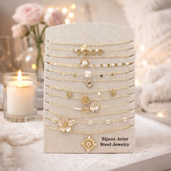 Pack 12 Colliers Acier...