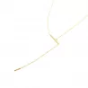 Collier sautoir minimaliste en acier inoxydable
