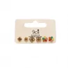Pack de mini boucles d’oreilles fleurs