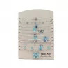 Pack 12 Colliers Acier Inoxydable - argenté turquoise
