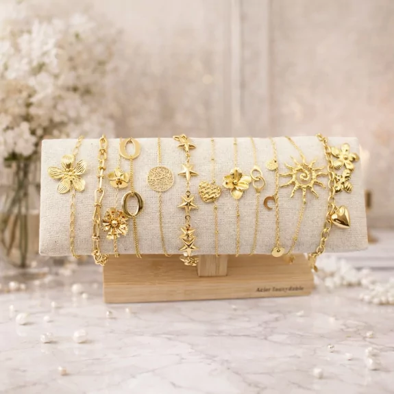 Pack de 12 bracelets acier...