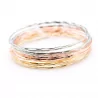 Bracelets multi joncs dorés argentés rose – Bijoux fantaisie