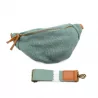 Sac banane en toile de jute & cuir