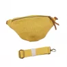 Sac banane en toile de jute & cuir