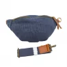 Sac banane en toile de jute & cuir