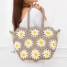 Grand Panier crochet fleurs colorées et pochon