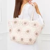 Grand Panier crochet fleurs colorées et pochon