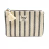 Pochette rayée avec message – Accessoire mode tendance