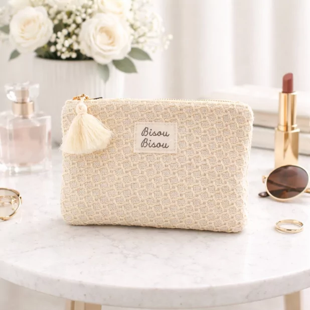 Pochette tressée “Bisou Bisou” – Accessoire mode tendance