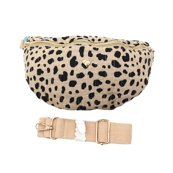 Sac banane matelassé 100 % coton imprimé