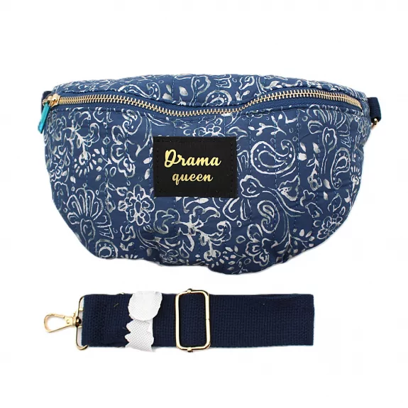 Sac banane matelassé 100 % coton motif bandana tribal