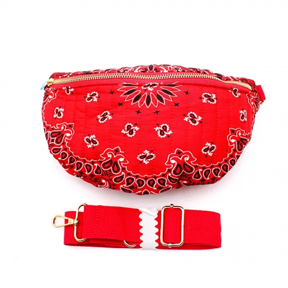 Sac banane motif bandana – 100% coton