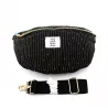 Sac banane matelassé rayures fines – Élégant & intemporel