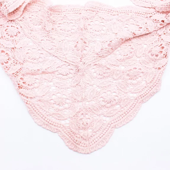 Foulard crochet dentelle bohème – 100% coton