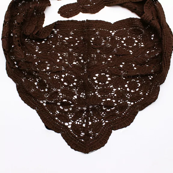 Foulard crochet dentelle bohème – 100% coton