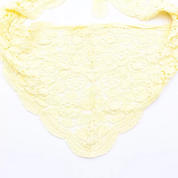 Foulard crochet dentelle bohème – 100% coton
