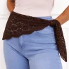 Foulard crochet dentelle bohème – 100% coton
