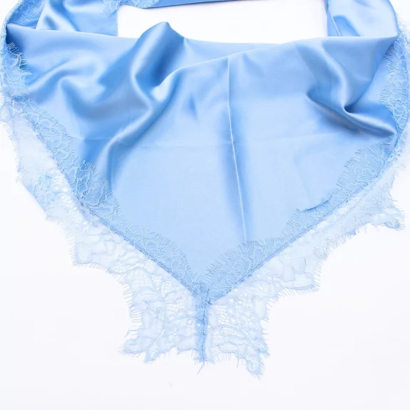 Foulard satiné à dentelle – 100% viscose
