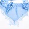 Foulard satiné à dentelle – 100% viscose
