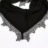 Foulard satiné à dentelle – 100% viscose