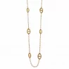 Collier sautoir doré luxe acier inoxydable