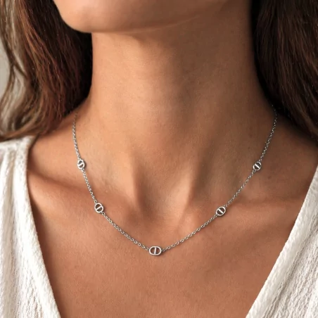 Collier minimaliste luxe acier inoxydable