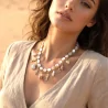 Collier coquillages et breloques mer