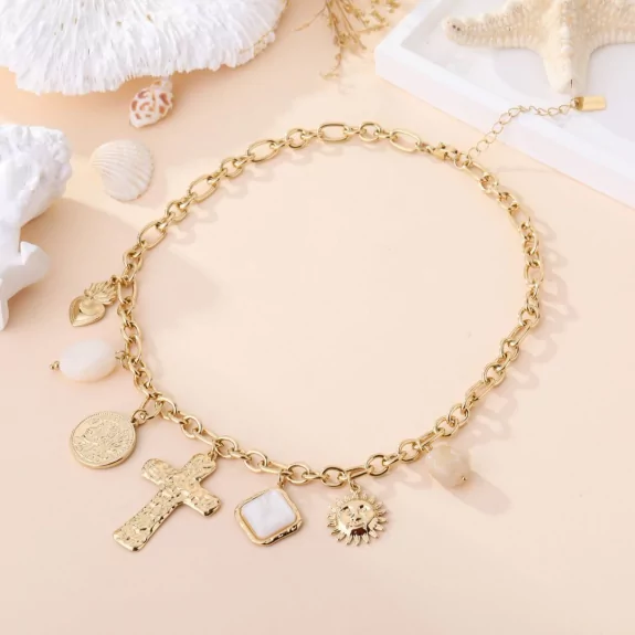 Collier chaîne dorée...