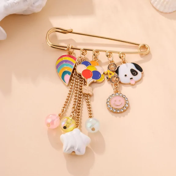 Broche fantaisie charms – Collection message & symboles