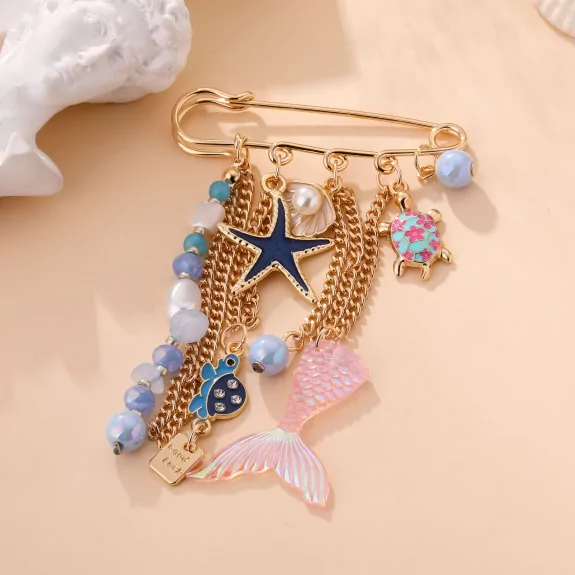 Broche fantaisie charms  – Collection message & symboles