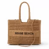 Sac cabas tressé “MIAMI BEACH” – Fibre de papier
