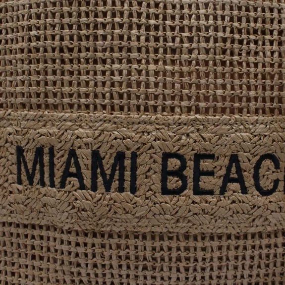 Sac cabas tressé “MIAMI BEACH” – Fibre de papier