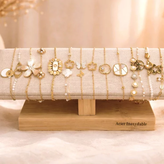 Pack de 12 bracelets acier...