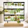 Pack de 18 boucles d'oreilles acier - VERT