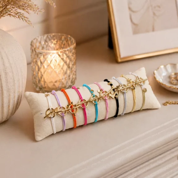 Pack Bracelets Cordon Coulissant – Fermoir Acier Inoxydable