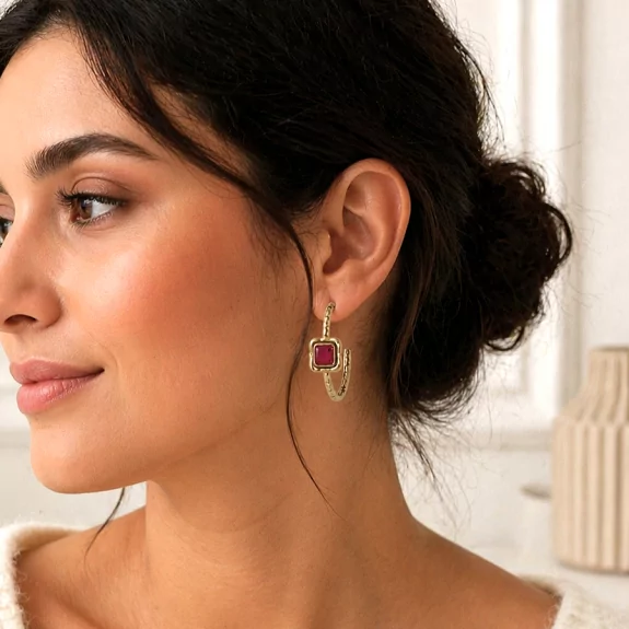 Boucles d’oreilles créoles...